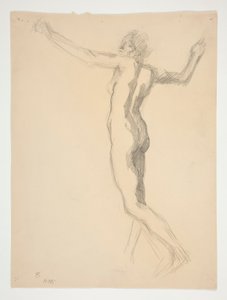 Study for Figure of 8 am by Edwin Austin Abbey