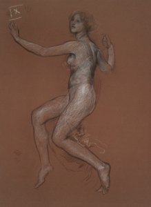 Study for Figure of 9 am by Edwin Austin Abbey