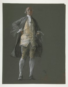 Study for figure of Representative Robert Morris by Edwin Austin Abbey