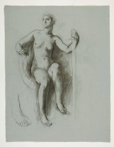 Study for Figure of the Genius of State by Edwin Austin Abbey