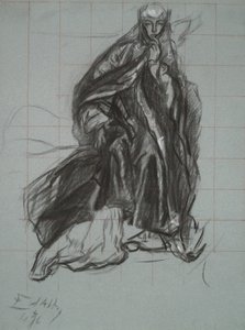 Study for the Queen, from The Play Scene, Hamlet, Act 3, Scene 2 by Edwin Austin Abbey