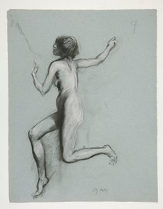 Study for the Figure of 9 AM by Edwin Austin Abbey