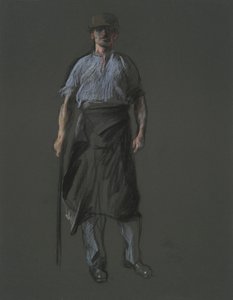 Study for the figure of a Laborer by Edwin Austin Abbey