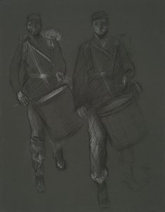 Study for the Figures of Two Civil War Drummers by Edwin Austin Abbey