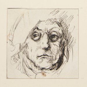 Study of Benjamin Franklin for the murals at the State Capitol building in Harrisburg, Pennsylvania, 1902-1911 (completed by John Singer Sargent)