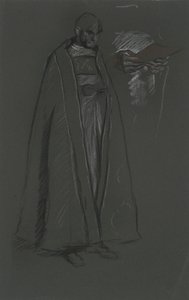 Study of Bishop for Coronation of Edward VII by Edwin Austin Abbey
