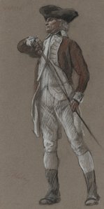 Study of General Wayne, for Mural at the State Capitol Building (Apotheosis of Pennsylvania) in Harrisburg, Pennsylvania, 1902-1911 (Completed by John Singer Sargent) by Edwin Austin Abbey