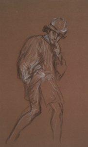 Study of a Man Walking by Edwin Austin Abbey