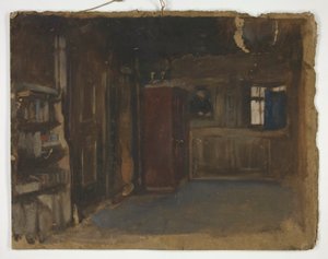 Study of an Interior by Edwin Austin Abbey