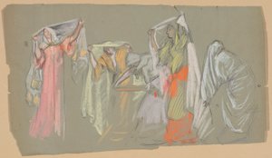 Study of the Captive Virtues by Edwin Austin Abbey
