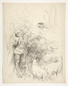 The Daffodil Song. Shepherd and Fool by Edwin Austin Abbey