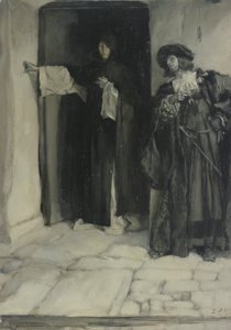 The Duke and Friar Thomas, from Measure for Measure, Act I, Scene iii by Edwin Austin Abbey