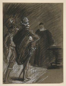Three Men, Study for Taming of the Shrew (?)