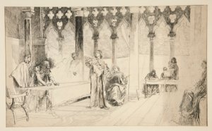 Trial Scene, from Merchant of Venice by Edwin Austin Abbey
