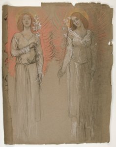 Two Angels by Edwin Austin Abbey