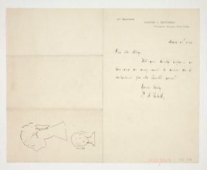 Two Sketches of a Bust by Edwin Austin Abbey