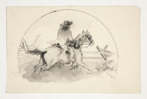 Unidentified Illustration [Man on Horseback]