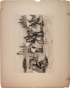 Newspapers in Camp by Edwin Austin Forbes