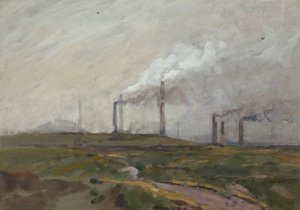 Evening Landscape by Edwin Butler Bayliss