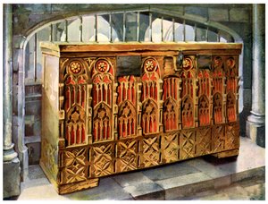 14th Century Buttressed Coffer by Edwin Foley