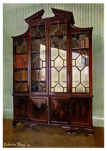 Carved Chippendale Library Bookcase