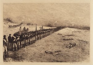 The Halt of the Line of Battle by Edwin Forbes