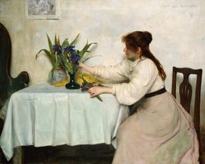 Arranging the Irises by Edwin Harris