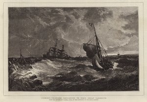 Fishing, Trawlers returning to Port, Great Yarmouth