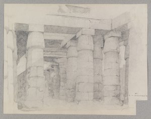 Temple of Khonsu at Karnak, 1887 by Edwin Howland Blashfield