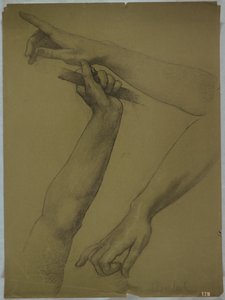 Three Studies of Arms by Edwin Howland Blashfield