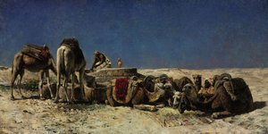 Camels Beside a Cistern by Edwin Lord Weeks