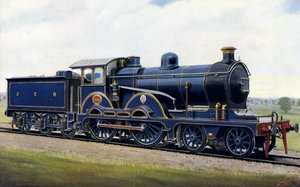 Among the Broads: An Eight wheeler for the Great Eastern Railway by Edwin Thomas Rudd