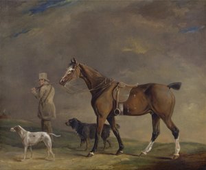 A Sportsman with Shooting Pony and Gun Dogs