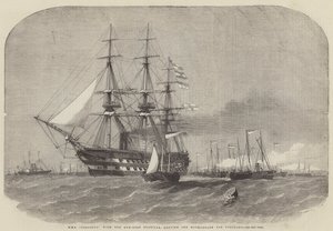 HMS Colossus Leaving the Motherbank for Portland by Edwin Weedon