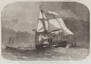 HMS Frigate Furious and the Convoy of Gun-Boats for China, in Portsmouth Harbour