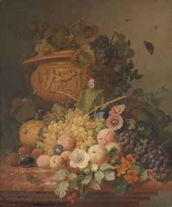 Still Life with Flowers and Fruit by Eelke-Jelles Eelkema