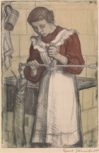 In the Kitchen by Eero Järnefelt