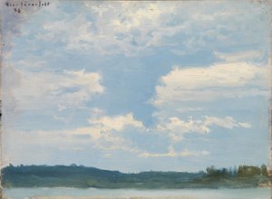 Lake Landscape, Cloudy Sky by Eero Järnefelt