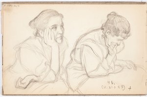 Saimi Järnefelt, Two Portrait Sketches