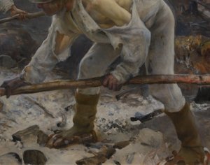 Under the Yoke (Burning the Brushwood) by Eero Järnefelt
