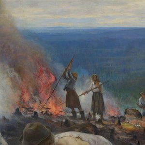 Under the Yoke (Burning the Brushwood) by Eero Järnefelt