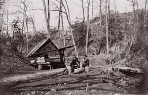 A Union Station on the James River Established for Extracting Gunpowder from Confederate