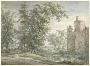 Ruin of the House De Haer by Egbert van Drielst