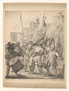 Animal Satire by Egbert van Heemskerck (II) (signed by artist)