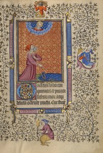 Job Pointing to a Cloak on the Ground