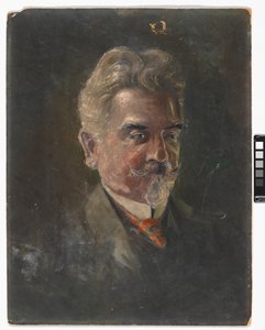 Portrait of Leopold Czihaczek in Three-Quarter Profile by Egon Schiele