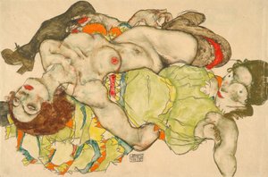 Female Lovers by Egon Schiele