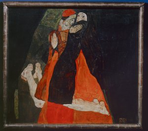 Cardinal and Nun by Egon Schiele