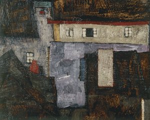 Krumlov on the River Vltava by Egon Schiele