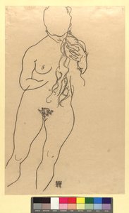 Nude Girl by Egon Schiele